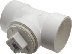 B&K Mueller - 3", PVC Drain, Waste & Vent Pipe Test Tee - Hub x Hub x CO with Plug - Apex Tool & Supply