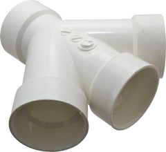 B&K Mueller - 3", PVC Drain, Waste & Vent Pipe Combination TY - Hub x Hub x Hub - Apex Tool & Supply