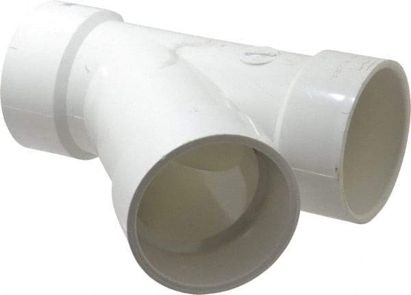 B&K Mueller - 3", PVC Drain, Waste & Vent Pipe 45 Wye - Hub x Hub x Hub - Apex Tool & Supply