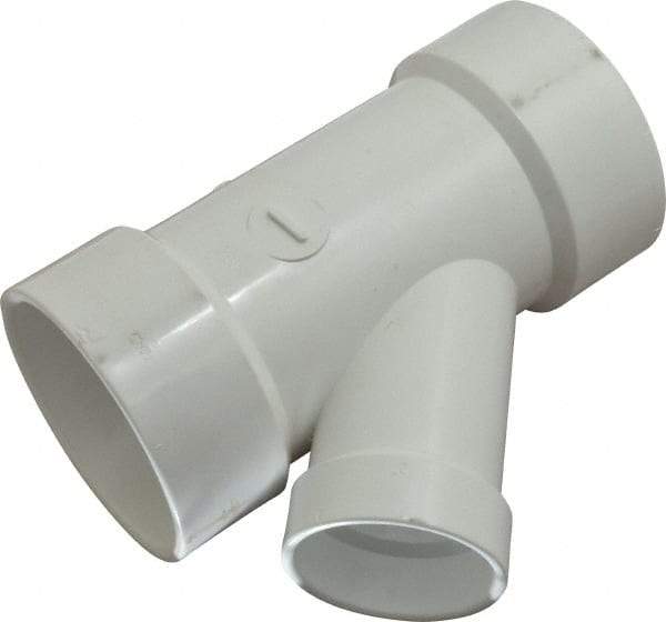 B&K Mueller - 3 x 3 x 2", PVC Drain, Waste & Vent Pipe 45 Wye - Hub x Hub x Hub - Apex Tool & Supply