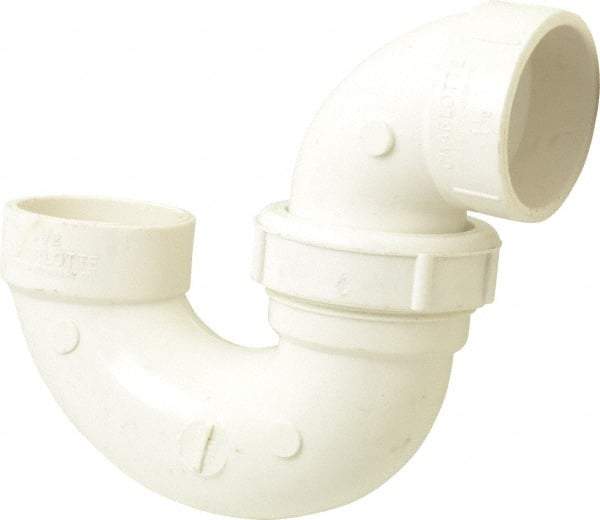 B&K Mueller - 1-1/2", PVC Drain, Waste & Vent Pipe P Trap with Union - Hub x Hub - Apex Tool & Supply