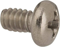 Value Collection - #6-32 UNC, 1/4" Length Under Head Phillips Drive Machine Screw - Pan Head, Grade 316 Stainless Steel, Uncoated, Without Washer - Apex Tool & Supply