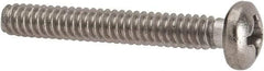 Value Collection - #6-32 UNC, 1" Length Under Head Phillips Drive Machine Screw - Pan Head, Grade 316 Stainless Steel, Uncoated, Without Washer - Apex Tool & Supply
