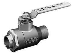 Apollo - 3" Pipe, Standard Port, Bronze Standard Ball Valve - 2 Piece, Inline - One Way Flow, Soldered x Soldered Ends, Lever Handle, 600 WOG, 125 WSP - Apex Tool & Supply