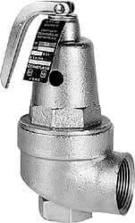 Conbraco - 1" Inlet, 1-1/4" Outlet, ASME Section IV Safety Relief Valve - 150 Max psi, Bronze, 5,916,000 BTUs - Apex Tool & Supply