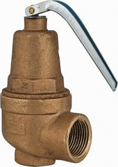Conbraco - 3/4" Inlet, 1" Outlet, ASME Section IV Safety Relief Valve - 15 Max psi, Bronze, 635,000 BTUs - Apex Tool & Supply