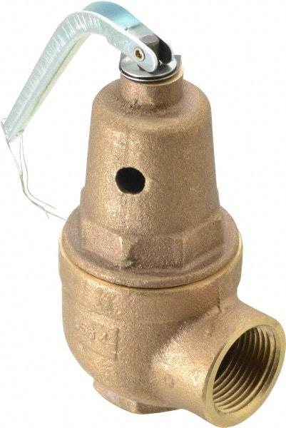 Conbraco - 3/4" Inlet, 1" Outlet, ASME Section IV Safety Relief Valve - 30 Max psi, Bronze, 970,000 BTUs - Apex Tool & Supply