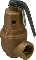 Conbraco - 3/4" Inlet, 1" Outlet, ASME Section IV Safety Relief Valve - 100 Max psi, Bronze, 2,536,000 BTUs - Apex Tool & Supply