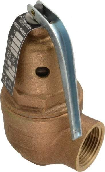 Conbraco - 3/4" Inlet, 1" Outlet, ASME Section IV Safety Relief Valve - 150 Max psi, Bronze, 3,655,000 BTUs - Apex Tool & Supply