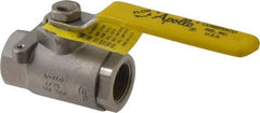 Apollo - 3/4" Pipe, Stainless Steel Standard Ball Valve - Three Way, FNPT x FNPT x FNPT Ends, Lever Handle, 800 WOG - Apex Tool & Supply