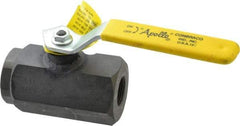 Apollo - 3/4" Pipe, Full Port, Carbon Steel Standard Ball Valve - 2 Piece, Inline - One Way Flow, FNPT x FNPT Ends, Lever Handle, 3,000 WOG - Apex Tool & Supply