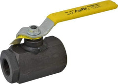 Apollo - 1" Pipe, Full Port, Cast Iron Standard Ball Valve - 2 Piece, Inline - One Way Flow, FNPT x FNPT Ends, Lever Handle, 3,000 WOG - Apex Tool & Supply