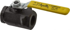 Apollo - 3/4" Pipe, Standard Port, Carbon Steel Standard Ball Valve - 2 Piece, Inline - One Way Flow, FNPT x FNPT Ends, Lever Handle, 2,000 WOG, 150 WSP - Apex Tool & Supply