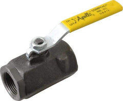 Apollo - 1" Pipe, Standard Port, Carbon Steel Standard Ball Valve - 2 Piece, Inline - One Way Flow, FNPT x FNPT Ends, Lever Handle, 2,000 WOG, 150 WSP - Apex Tool & Supply