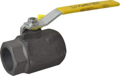 Apollo - 1-1/2" Pipe, Standard Port, Carbon Steel Standard Ball Valve - 2 Piece, Inline - One Way Flow, FNPT x FNPT Ends, Lever Handle, 1,500 WOG, 150 WSP - Apex Tool & Supply