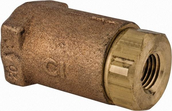 Conbraco - 1/4" Bronze Check Valve - Inline, FNPT x FNPT - Apex Tool & Supply