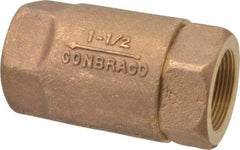 Conbraco - 1-1/2" Bronze Check Valve - Inline, FNPT x FNPT - Apex Tool & Supply