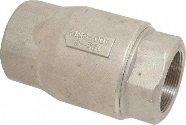 Conbraco - 2" Stainless Steel Check Valve - Inline, FNPT x FNPT - Apex Tool & Supply