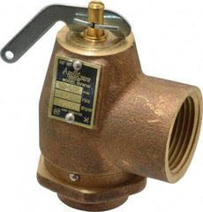 Conbraco - 3/4" Inlet, 1" Outlet, ASME Safety Relief Valve - 35 Max psi, Bronze, 790,000 BTUs - Apex Tool & Supply