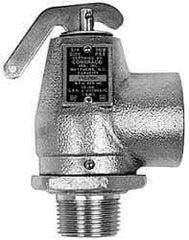 Conbraco - 3/4" Inlet, 1" Outlet, ASME Safety Relief Valve - 40 Max psi, Bronze, 870,000 BTUs - Apex Tool & Supply