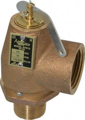 Conbraco - 3/4" Inlet, 1" Outlet, ASME Safety Relief Valve - 30 Max psi, Bronze, 710,000 BTUs - Apex Tool & Supply