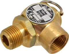 Conbraco - 1/2" Inlet, 1/2" Outlet, ASME Safety Relief Valve - 35 Max psi, Bronze, 275,000 BTUs - Apex Tool & Supply