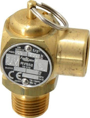 Conbraco - 1/2" Inlet, 1/2" Outlet, ASME Safety Relief Valve - 50 Max psi, Bronze, 365,000 BTUs - Apex Tool & Supply