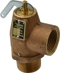 Conbraco - 1" Inlet, 1" Outlet, ASME Low Pressure Steam Heating Relief Valve - 15 Max psi, Bronze, 643 Lb per Hour - Apex Tool & Supply