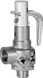Conbraco - 1-1/2" Inlet, 2" Outlet, High Pressure Safety Relief Valve - 125 Max psi, Bronze, 5,607 Lb per Hour - Apex Tool & Supply