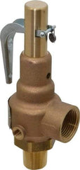 Conbraco - 3/4" Inlet, 1" Outlet, High Pressure Safety Relief Valve - 50 Max psi, Bronze, 647 Lb per Hour - Apex Tool & Supply