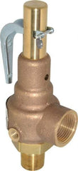 Conbraco - 3/4" Inlet, 1" Outlet, High Pressure Safety Relief Valve - 75 Max psi, Bronze, 898 Lb per Hour - Apex Tool & Supply