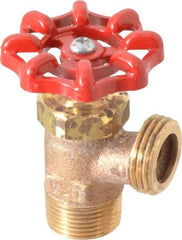 Conbraco - 3/4" Pipe, Bronze, MNPT x GHT End Connection, Boiler Drain Valve - 5/8" Long Shank, Handwheel Handle - Apex Tool & Supply