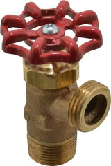 Conbraco - 3/4" Pipe, Bronze, MNPT x GHT End Connection, Boiler Drain Valve - 15/16" Long Shank, Handwheel Handle - Apex Tool & Supply