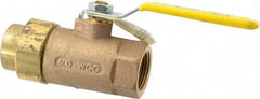 Apollo - 1" Pipe, Bronze Single Union Ends Ball Valve - Inline - One Way Flow, FNPT x FNPT Ends, Lever Handle, 600 WOG, 150 WSP - Apex Tool & Supply