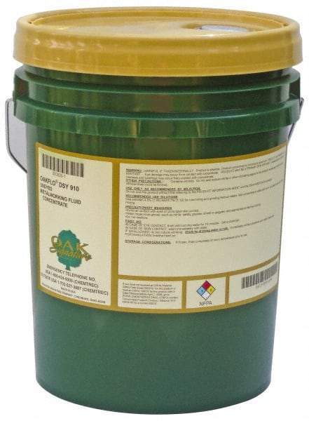 Oak Signature - Oakflo DSY 910, 5 Gal Pail Cutting & Grinding Fluid - Synthetic, For Drilling, Milling, Sawing, Tapping, Turning - Apex Tool & Supply