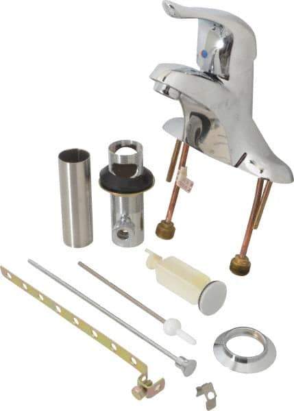 Moen - Lever Handle, Deck Plate Bathroom Faucet - One Handle, Pop Up Drain, Standard Spout - Apex Tool & Supply