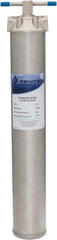 Pentair - 3/4 Inch Pipe, FNPT End Connections, 9-1/4 Inch Long Cartridge, 22-3/4 Inch Long, Cartridge Filter Housing - 2 Cartridges, 15 Max GPM Flow Rate, 250 psi Max Working Pressure, 304 Grade - Apex Tool & Supply