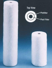 Value Collection - 4-5/16" OD, 25µ, Polypropylene Melt Blown-Thermal Bonded Cartridge Filter - 20" Long, Reduces Sediments - Apex Tool & Supply