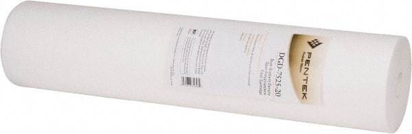 Pentair - 4-1/2" OD, 75/25µ, Polypropylene Dual Gradient Cartridge Filter - 20" Long, Reduces Sediments - Apex Tool & Supply