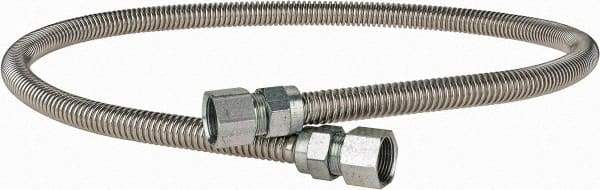 Dormont - 3/4" Inlet, 3/4" Outlet FIP x FIP Gas Connector - 48" Long, 1/2" Hose ID - Apex Tool & Supply