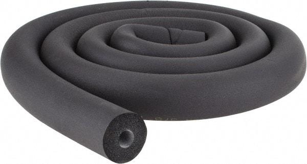 Made in USA - 1/2" Thick x 6' Long, Elastomeric Flexible Pipe Insulation - -40 to 220°F - Apex Tool & Supply