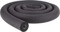 Made in USA - 1/2" Thick x 6' Long, Elastomeric Flexible Pipe Insulation - -40 to 220°F - Apex Tool & Supply