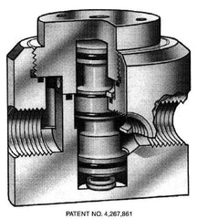 Simtech - 3/4" NPTF Diverator Air Valve - 150 Max psi, PVC/EPDM Material - Apex Tool & Supply
