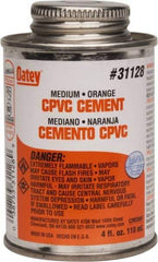 Oatey - 4 oz Medium Bodied Cement - Orange, Use with CPVC & CTS up to 6" Diam - Apex Tool & Supply