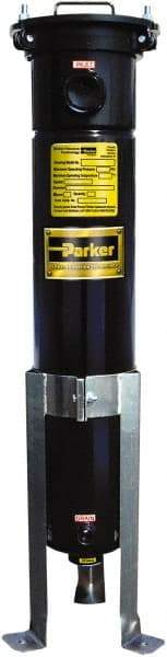 Parker - 2 Inch, Stainless Steel, Bag Filter Housing - FNPT End Connection, 80 GPM Max Flow - Apex Tool & Supply