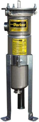 Parker - 2 Inch, Stainless Steel, Bag Filter Housing - FNPT End Connection, 160 GPM Max Flow - Apex Tool & Supply
