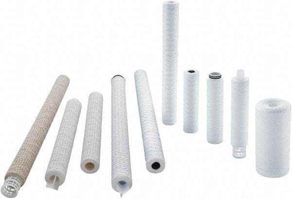 Parker - 2-1/2" OD, 25µ, Polypropylene Cotton String-Wound Cartridge Filter - 30" Long - Apex Tool & Supply