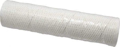 Parker - 2-1/2" OD, 10µ, Cotton String-Wound Cartridge Filter - 10" Long - Apex Tool & Supply