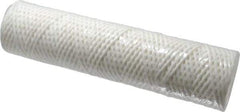 Parker - 2-1/2" OD, 25µ, Cotton String-Wound Cartridge Filter - 10" Long - Apex Tool & Supply