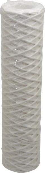 Parker - 2-1/2" OD, 1µ, Acetate Cotton String-Wound Cartridge Filter - 10" Long - Apex Tool & Supply